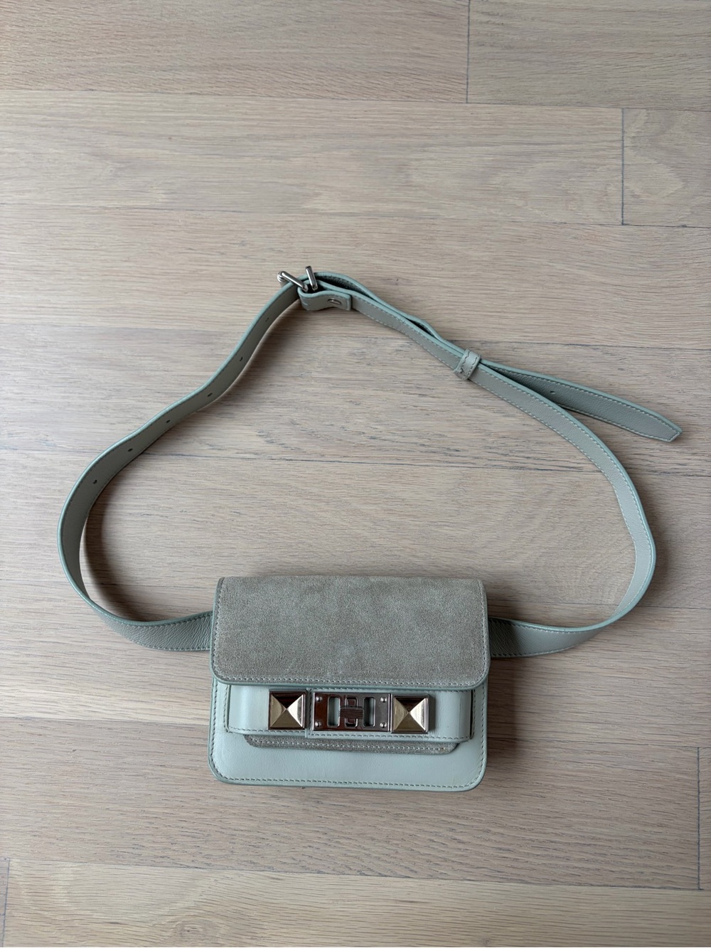 Proenza Schouler Sage Leather & Suede Crossbody Belt Bag